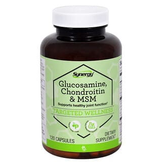 Vitacost, Synergy®, Glucosamina, condroitina y MSM, 120 cápsulas