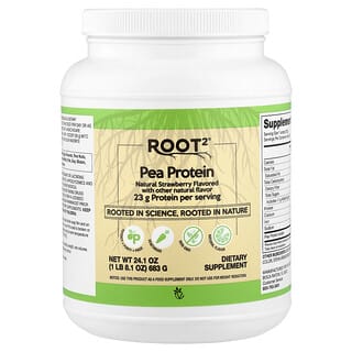Vitacost, Root2®, Pea Protein, Natural Strawberry, 1 lb 8.1 oz (683 g)