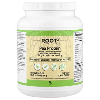 Vitacost, Root2®, Pea Protein, Natural Chocolate, 1 lb 10.5 oz (750 g)