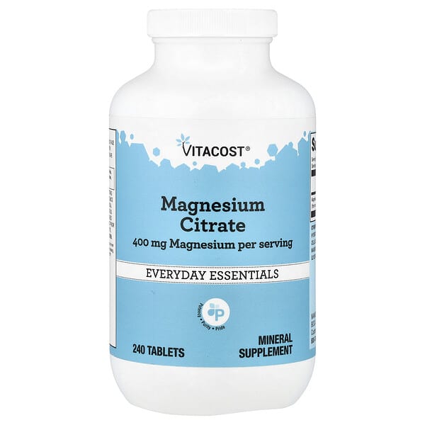 Vitacost, Magnesium Citrate, 240 Tablets (200 mg per Tablet) — product photo 1