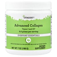 Vitacost, Integratore avanzato di collagene, tipi I e III, 198 g