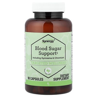 Vitacost, Synergy®, Blood Sugar Support Including Gymnema & Chromium, 90 Capsules