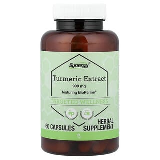 Vitacost, Synergy®, Turmeric Extract featuring BioPerine®, 60 Capsules
