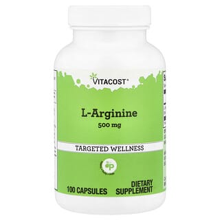 Vitacost‏, L-Arginine, 500 mg, 100 Capsules