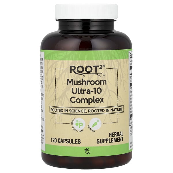 Vitacost, Root2®, Mushroom Ultra-10 Complex, 120 Capsules — product photo 1