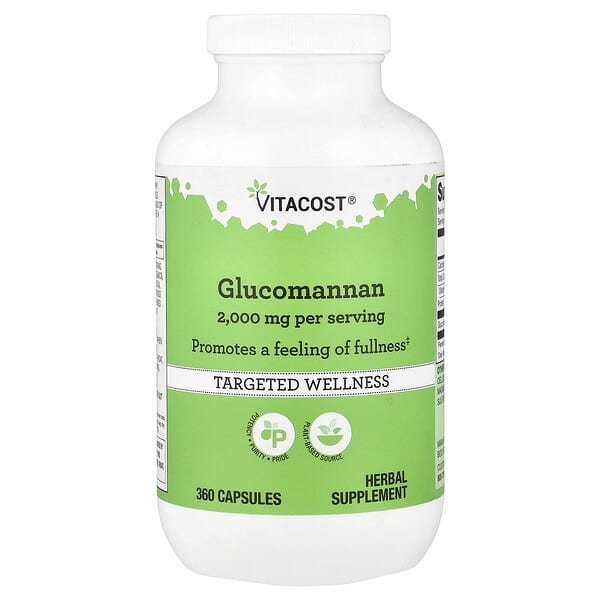Vitacost, Glucomannan, 360 Capsules (666 mg per Capsule)