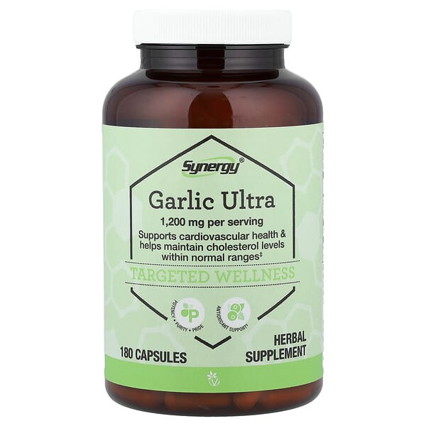 Vitacost, Synergy®, Garlic Ultra, 180 Capsules (600 mg per Capsule) — product photo 1