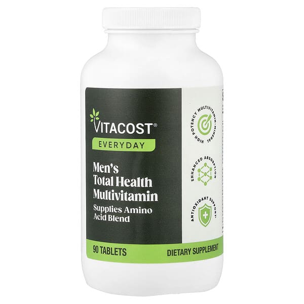 Vitacost, Everyday, Men's Total Health Multivitamin, 90 Tablets — product photo 1