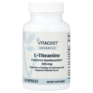 Vitacost (비타코스트), 고급, Suntheanine® 함유 L-테아닌, 100mg, 캡슐 60정