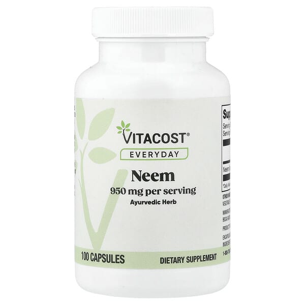 Vitacost, Everyday, Neem, 100 Capsules (475 mg per Capsule) — product photo 1