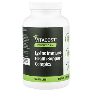 Vitacost, complex de susținere a sănătății imunitare de lizină, 180 de comprimate