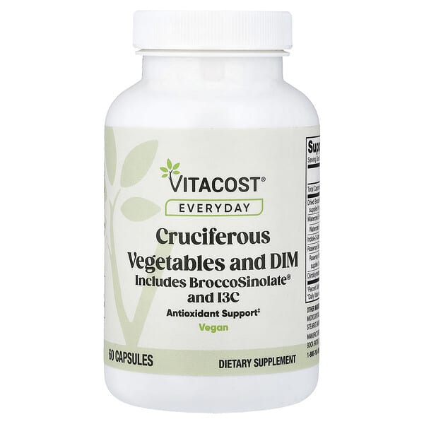 Vitacost, Setiap Hari, Sayuran Cruciferous dan DIM, 60 Kapsul