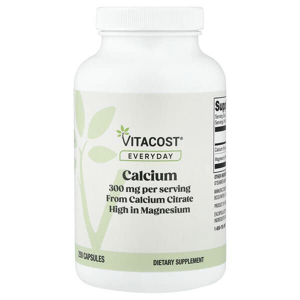 Vitacost, 칼슘, 캡슐 250정(캡슐 1정당 150mg)