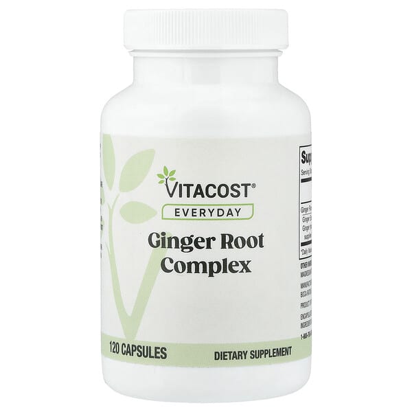 Vitacost, 에브리데이, 생강 뿌리 복합체, 캡슐 120정(캡슐 1정당 350mg)