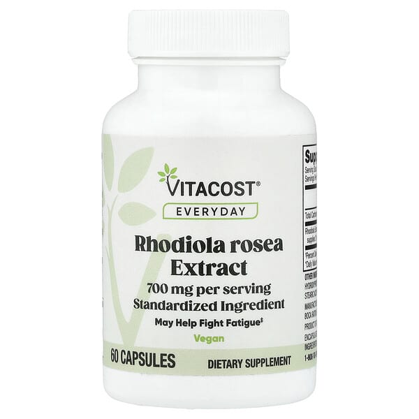 Vitacost, Everyday, Rhodiola Rosea Extract, 60 Capsules (350 mg per Capsule) — product photo 1