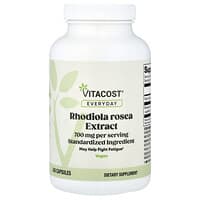 Vitacost, Setiap Hari, Ekstrak Rhodiola Rosea, 240 Kapsul (350 mg per Kapsul)