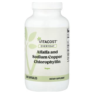 Vitacost, Alfalfa and Sodium Copper Chlorophyllin, 300 Capsules