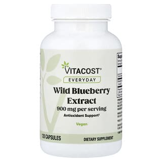 Vitacost, extract de afine sălbatice, 120 de capsule (450 mg per capsulă);