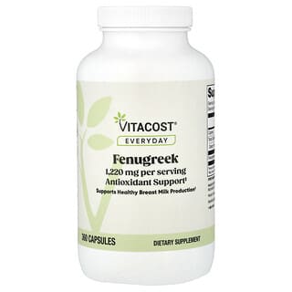 Vitacost, Everyday, Fenugreek, 360 Capsules (610 mg per Capsule)