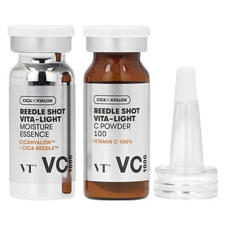 VT Cosmetics, Reedle Shot Vita-Light, Essence tonifiante, Kit de 2 produits