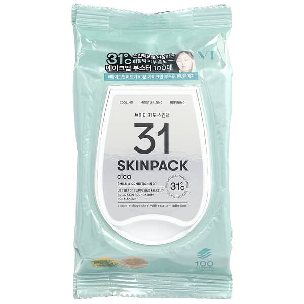 VT Cosmetics, 31 度護膚面膜，積雪草，100 片