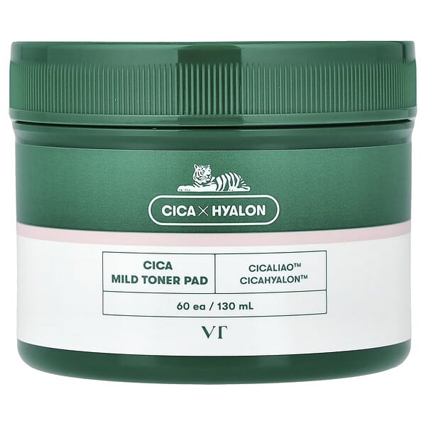 VT Cosmetics, 積雪草溫和爽膚水化妝棉，60 片，130 毫升