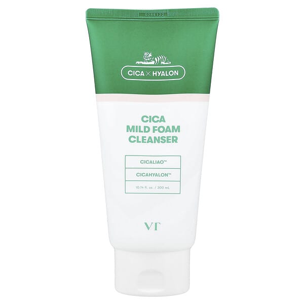 VT Cosmetics, 시카 마일드 폼 클렌저, 300ml(10.14fl oz)