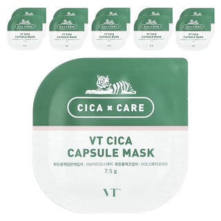 VT Cosmetics, VT Cica Capsule Beauty Mask, Beauty-Maske in Kapselform, 10 Stück, je 7,5 g