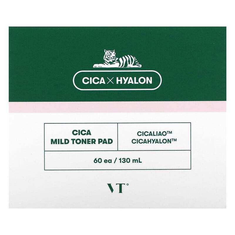 Cica Mild Toner Pad, 60 Pads, 130 ml