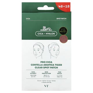 VT Cosmetics, Pro Cica Centella asiatica, патч для точечного нанесения, 4 шт., 66 патчей