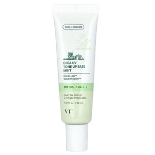 VT Cosmetics, Base tonifiante UV Cica, FPS 50+ PA++++, Menthe, 30 ml