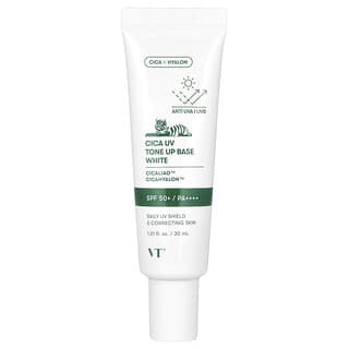 VT Cosmetics, Cica UV Tone Up Base, SPF 50+ PA++++, White, 1.01 fl oz (30 ml)