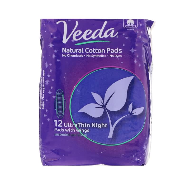 Veeda Pads, With Wings, UltraThin, Unscented and Folded, Feminine Care