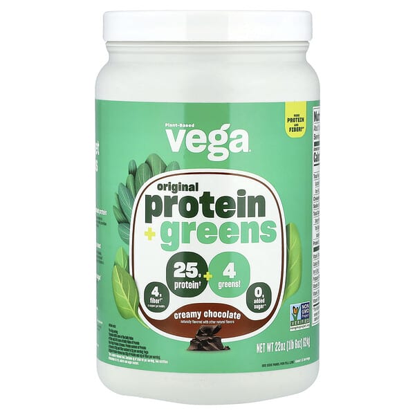 Original Protein + Greens, Creamy Chocolate, 1 lb 6 oz (624 g)