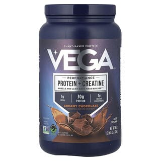 Vega, Plant-Based Performance Protein + Creatine, Creamy Chocolate, 2 lb 4 oz (1.02 kg)