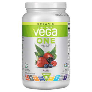 Vega, Organic, One, All-In-One Shake, Berry, 24.3 oz (688 g)