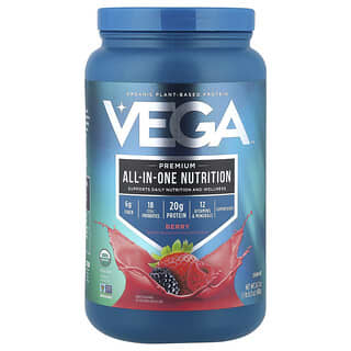 Vega, Organic, All-In-One Shake, Berry, 24.3 oz (688 g)