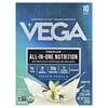 Vega, 유기농 식물성 단백질, 프리미엄 올인원 뉴트리션, 프렌치 바닐라, 10팩, 각 38g(1.4oz)