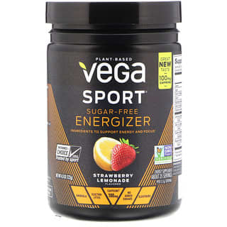 Vega,  無糖能量劑，草莓檸檬水，4.3 盎司（122 克）