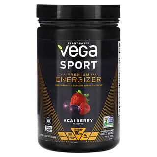 Vega, Sport, energizzante premium di origine vegetale, bacca di açai, 460 g