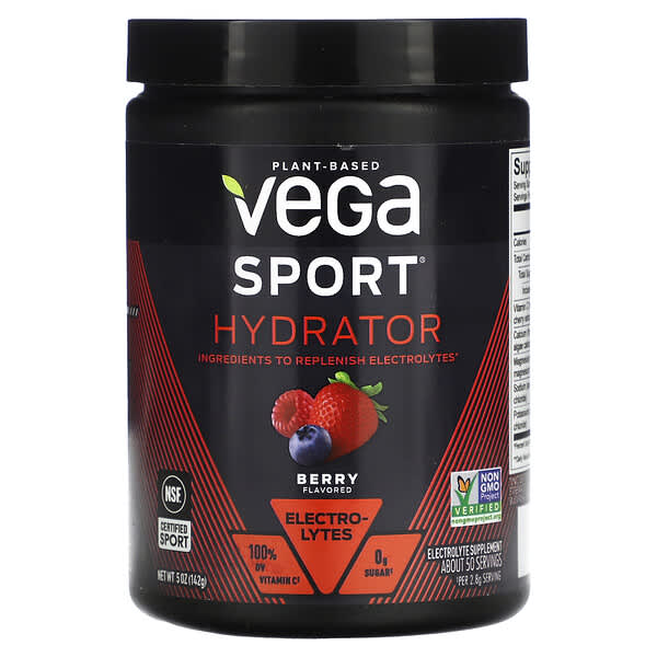 Vega, Sport, PlantBased Hydrator, Berry, 5 oz (142 g)