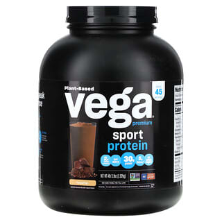 فيغا‏, Sport ، بروتين نباتي ممتاز ، موكا ، 4 أرطال 3.9 أونصة (1.92 كجم)