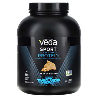 Vega, Sport, Premium-Proteinpulver auf pflanzlicher Basis, Erdnussbutter, 1,93 kg (4 lbs.)