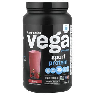 Vega, Sport, Plant-Based Premium Protein, Berry, 1 lb 12 oz  (801 g)