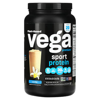 Vega, Sport, proteine premium in polvere di origine vegetale, vaniglia, 828 g