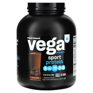 Vega, Sport, Plant-Based Premium Protein, hochwertiges pflanzliches Protein für Sportler, Schokolade, 1,98 kg (4 lb., 5,9 oz.)