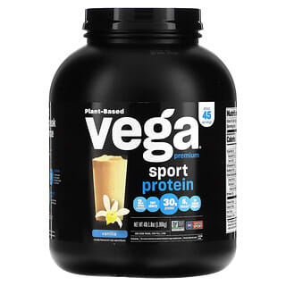 Vega, Sport, Proteine in polvere premium di origine vegetale, gusto vaniglia, 1,86 kg