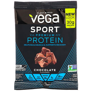 Vega, Sport Performance, протеиновый порошок, шоколадный вкус, 44 г (1,6 унции)