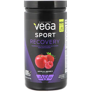 Vega, Sport، تسريع التعافي، بنكهة التفاح والتوت، 19 أونصة (540 جم)