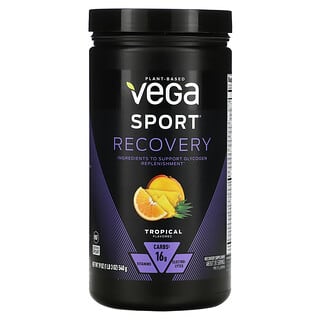 Vega, Sport، تسريع التعافي، بنكهة استوائية، 19 أونصة (540 جم)
